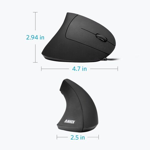Anker 2.4g اللاسلكي الرأسي المريح الماوس البصري و Anker مريح USB الماوس السلكية السلكية in Saudi Arabia