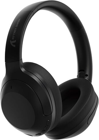 LexonElec Attack Shark G300 Wireless Active Noise Cancelling Headset, Bluetooth 5.3 Deep Bass HD Stereo Sound Over Ear, 20H Playtime, Built-in Mic Lightweight Design 3.5mm Gaming Headset (Black) in Kuwait