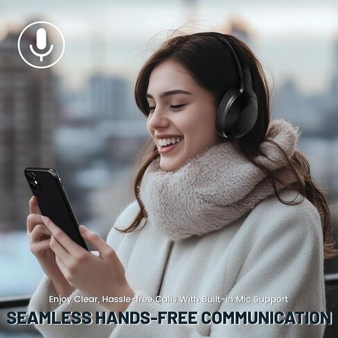 LexonElec Attack Shark G300 Wireless Active Noise Cancelling Headset, Bluetooth 5.3 Deep Bass HD Stereo Sound Over Ear, 20H Playtime, Built-in Mic Lightweight Design 3.5mm Gaming Headset (Black) in Kuwait