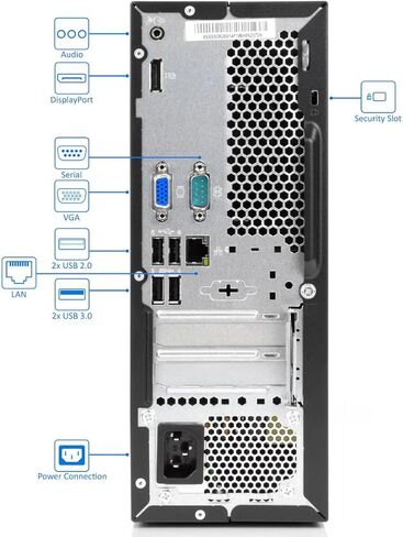 Lenovo ThinkCentre M710E SFF Desktop ، Quad Core I5-7400 ، 16GB RAM ، 512GB SSD ، VGA ، DisplayPort ، Keyboard and Mouse ، WiFi ، BT ، Windows 11 PRO (READED) in Kuwait