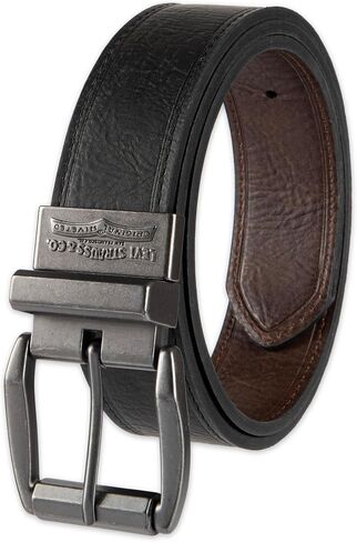 Levi's Men's Casual Two-in-One Reversible Everyday Jeans Belt in Kuwait