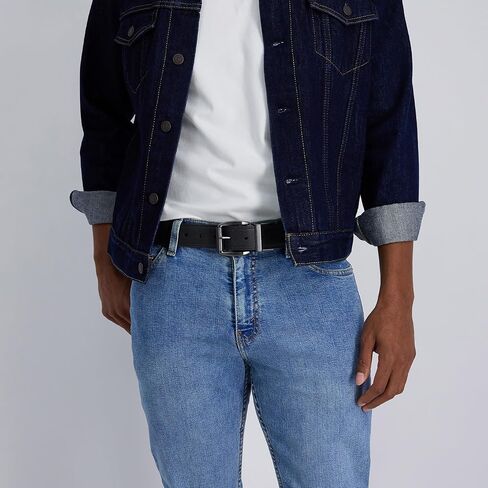 Levi's Men's Casual Two-in-One Reversible Everyday Jeans Belt in Kuwait
