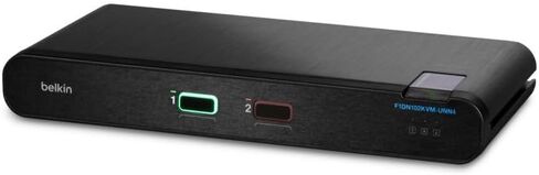 Belkin Universal 2nd Gen Secure KVM Switch ، رأس فردي واحد لا CAC - 2 كمبيوتر (2 من المستخدمين) - 3840 x 2160-4 × USBHDMI - سطح المكتب ، تحت TableDisplayport - TAA متوافق in Kuwait