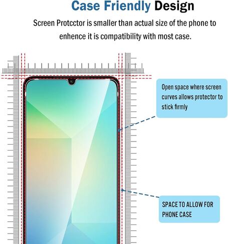 2 حزمة متوافقة مع واقي شاشة Samsung Galaxy S25 FE ، مع إطار محاذاة ، 9H فيلم زجاجي مقاوم ، HD Clear Clear Scratch ، خالية من الفقاعات لحامي شاشة Galaxy S25FE. in Kuwait