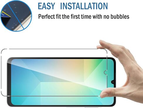 2 حزمة متوافقة مع واقي شاشة Samsung Galaxy S25 FE ، مع إطار محاذاة ، 9H فيلم زجاجي مقاوم ، HD Clear Clear Scratch ، خالية من الفقاعات لحامي شاشة Galaxy S25FE. in Kuwait