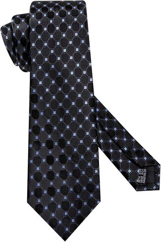Dubulle Mens Paisely Silk Tie for Men Necktie and Pocket Square Set in Kuwait