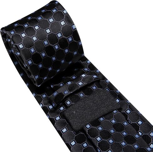 Dubulle Mens Paisely Silk Tie for Men Necktie and Pocket Square Set in Kuwait