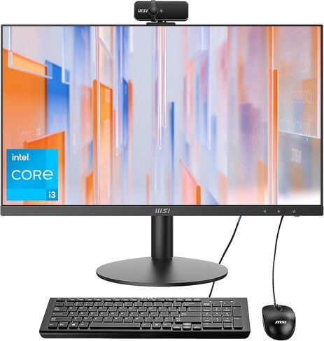 MSI All-in-One Computer Desktop ، 23.8 "عرض IPS FHD ، ذاكرة الوصول العشوائي 16 جيجابايت ، 1 تيرابايت SSD ، معالج Intel Core رباعي النواة حتى 4.40 جيجاهرتز ، WiFi 6 ، Bluetooth ، HDMI ، Windows 11 (متجدد) in Saudi Arabia