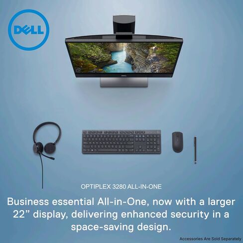Dell OptiPlex 3280 All-in-One 21.5" FHD Display, Intel Quad Core Processors, 16GB RAM, 512GB SSD, Camera, DisplayPort, Wi-Fi, Mouse & Keyboard, Windows 11 Pro (Renewed) in Saudi Arabia