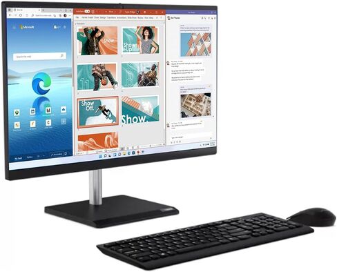Lenovo V50A Business Business Computer ، عرض 23.8 "FHD IPS ، معالج Intel 4-Core ، ذاكرة الوصول العشوائي 16 جيجا بايت ، 1 تيرابايت SSD ، Wi-Fi ، WebCam ، DVD-RW ، HDMI ، USB-C ، Windows 11 Pro (Readed) in Saudi Arabia