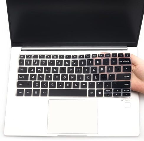 Keyboard Cover for HP ProBook 440/445 G11 14 inch, HP ProBook 4 G1i G1q 14 inch Laptop US Layout Keyboard Skin-Black in Saudi Arabia