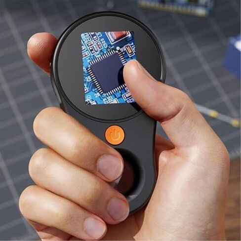 المجهر الرقمي المحمول 500x مع شاشة ملونة IPS 2.0 "، زجاج مكبرة باليد ، 8 مصابيح LED ، متوافقة مع USB ، مثالية للإلكترونيات والمجوهرات والتعليم in Kuwait
