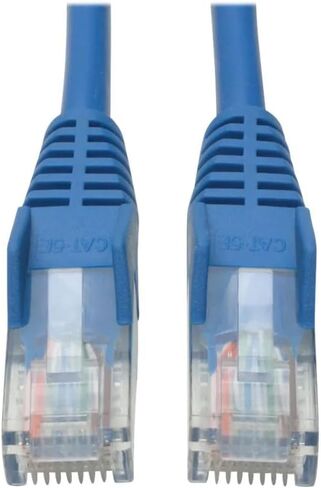 Eaton Tripp Lite N001-008-Bl-bl Cat5e Ethernet Patch Cable 8 Ft ، 350MHz 1GBPS ، RJ45 M/M ، POE UTP ، Blue ، ETL و ROHS متوافق ، حزمة حزمة سحابة مسبقة مؤهلة (50 حزمة) مؤهلة (50 حزمة) in Saudi Arabia