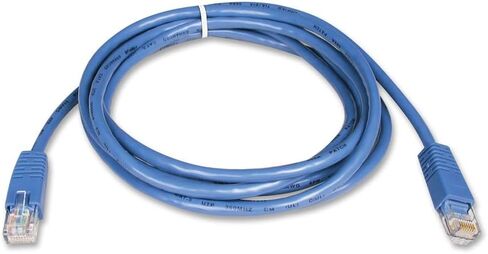 Eaton Tripp Lite N002-025-BL Cat5e 25 ft Ethernet Patch Cable, RJ45 M/M, 350 MHz 1 Gbps UTP, PoE, Molded Strain-Relief Boots, Blue, Cloud Care Pre-Configured Bundle Eligible (50 Pack) in Saudi Arabia
