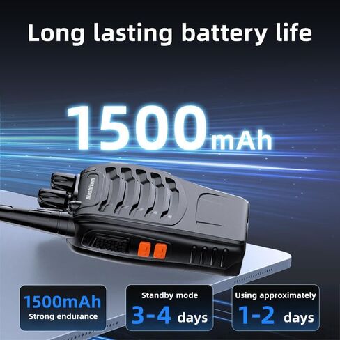 BF-888S المحمولة المحمولة المحمولة المحمولة المحمولة walkie talkies طويلة المدى قابلة لإعادة الشحن ثنائية الاتجاه uhf 16 قناة مع بطارية li-ion وشاحن لراديو الكبار walkie talki (حزمة 2) 2) in Kuwait