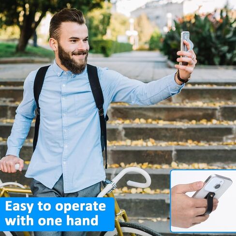 Giantree 6Pcs Phone Grip Strap, Phone Loop Finger Holder, Phones Holder for Hand Smartphones Accessories, Loops for Back of Phones Portable for Most Smartphones in Saudi Arabia