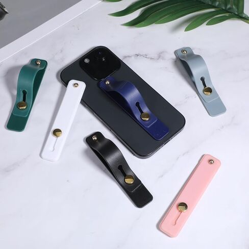 Giantree 6Pcs Phone Grip Strap, Phone Loop Finger Holder, Phones Holder for Hand Smartphones Accessories, Loops for Back of Phones Portable for Most Smartphones in Saudi Arabia