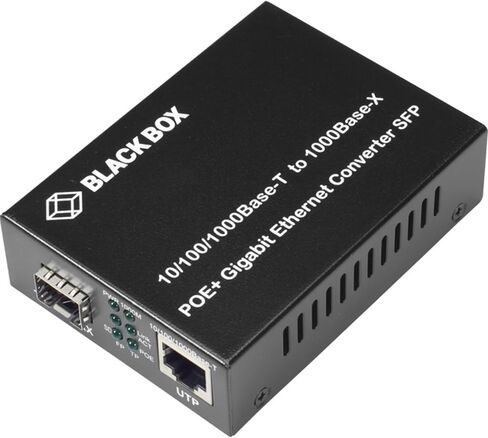 Black Box Network Services LGC215A-R2 Gigabit Ethernet [1000-mbps] Poe+ Media Converter - 10/100/1000-mbps Copper To 1 in Saudi Arabia