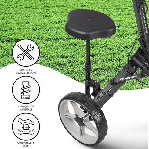 مقعد Caddytek القابل للإزالة CaddyLite EZ، مقعد Pnly - مقعد فقط، أسود in Saudi Arabia