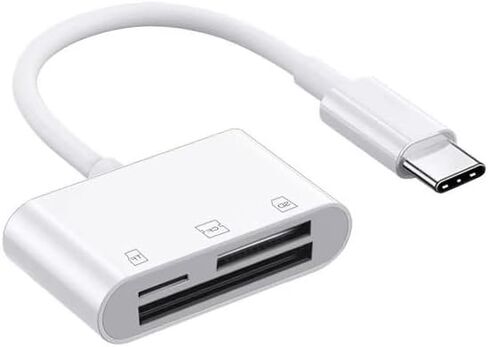 SD Card Reader, High-Speed USB C to Micro SD Card Adapter 3 Slots for SD/Micro SD/SDHC/SDXC/MMC in Saudi Arabia
