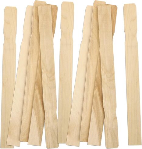 10 Pack, Wood Paint Stir Sticks, 12 Inch Pack of 10 Paint Stirrers, Garden Markers, Mixing Sticks for Epoxy Resin by CraftySticks in Kuwait