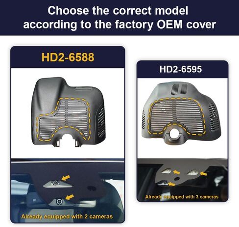 Fitcamx 4K Dual Dash Cam Suitable for Benz GLC 300 4MATIC 2023 2024 2025 (HD2-6588), Integrated OEM Look, Front 2160P+Rear 1080P Video, WiFi & APP, Loop Recording, G-Sensor, Easy to Set, 128GB Card in Saudi Arabia