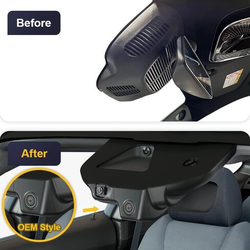 Fitcamx 4K Dual Dash Cam Suitable for Benz GLC 300 4MATIC 2023 2024 2025 (HD2-6588), Integrated OEM Look, Front 2160P+Rear 1080P Video, WiFi & APP, Loop Recording, G-Sensor, Easy to Set, 128GB Card in Saudi Arabia