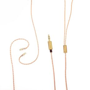 IEM Earphone Cable, OCC Copper 2-Pin 0.78mm, MMCX 3.5mm Plug, 1.25m (1, mmcx-3.5) in Saudi Arabia