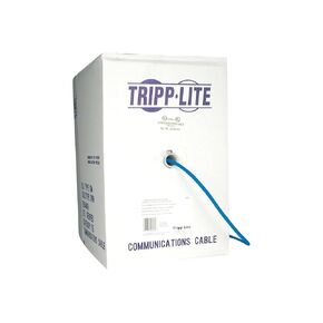 Tripp Lite Eaton N022-01K-BL 1000FT CAT5E 350MHz النحاس الصلب 24AWG UTP PVC CMR Ethernet كابل ، بكرة زرقاء 4-PAIR لألواح التصحيح والتشغيل ، حزمة العناية السحابية مسبقًا مؤهلة (10 حزمة) in Kuwait