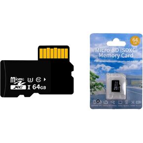 64GB Micro SD Card - Class 10 UHS-3 Memory Card for Smartphones, Tablets, Cameras, Drones, Gaming Consoles, and More - High-Speed Up to 90MB/s Read/Write, Extensive Compatibility, Reliable in Saudi Arabia