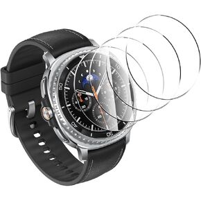 4 Pack Premium Screen Protector for Samsung Galaxy Watch 8 40mm Tempered Glass Film 9H Hardness,Ultra Resistant,Anti-Fingerprints,No Bubbles,HD-Clear,Easy Install in Kuwait