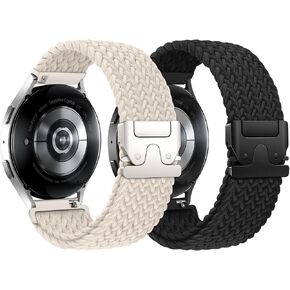 Braided Bands Compatible with Samsung Galaxy Watch Band 7 6 5 4 FE & 6 4 Classic & 5 Pro & Active 2, 20mm Stretchy Sport Band for Smaung Watch 47mm 46mm 45mm 44mm 43mm 42mm 40mm in Kuwait