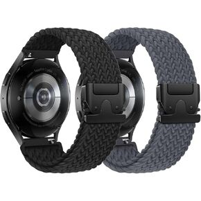 نطاقات مضفر متوافقة مع Samsung Galaxy Watch Band 7 6 5 4 Fe & 6 4 Classic & 5 Pro & Active 2 ، 20mm Stretgy Sport Band for Smaung Watch 47mm 46mm 45mm 44mm 43mm 42mm 40mm 40mm in Kuwait