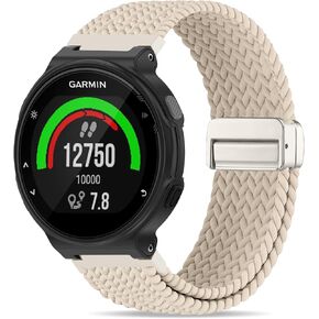 نايلون نايلون نايلون مغناطيسي الساقية متوافق مع Garmin Forerunner 235/220/230/620/630/735xt ، حزام رياضة قابلة للتعديل لينة لشفة 235 لايت/النهج S20/S6/S5 in Kuwait