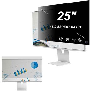 [2 Pack 25 inch Computer Privacy Screen Filter for 16:9 Widescreen Monitor, Reduce Glare Blue Light Computer Monitor Privacy Filter, Eye Protection Reduce Eye Strain Protector Film in Saudi Arabia