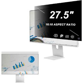 [2 Pack 27/27.5 inch Computer Privacy Screen Filter, Reduce Glare Blue Light Computer Monitor Privacy Filter, Eye Protection Reduce Eye Strain Protector Film,27.5" 16:10 Aspect Ratio in Saudi Arabia