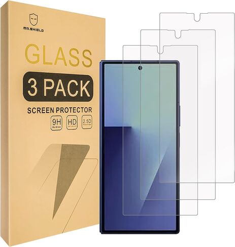 Mr.Shield Screen Protector متوافق مع Samsung Galaxy Z Fold 7 5G [الشاشة الأمامية فقط] [زجاج مقبوب] [3 عبوات] [زجاج اليابان مع صلابة 9 ساعات] in Saudi Arabia