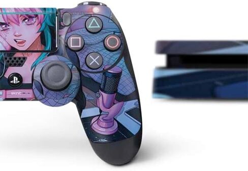 ألعاب Skinit Scenit Gaming متوفرة مع حزمة PS4 Slim - السلاحف البحرية قوس قزح مرخصة رسميًا بواسطة Sheena Pike Design in Saudi Arabia