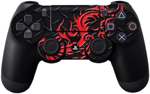 MightySkins Skin Compatible with Sony PS4 Controller - Red Dragon | Protective, Durable, and Unique Vinyl Decal wrap Cover | Easy to Apply, Remove, and Change Styles | Made in The USA in Saudi Arabia