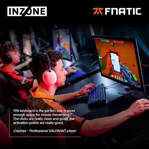 Sony INZONE KBD-H75 75% Wired Aluminum Chassis Gaming Keyboard, Hall-Effect Switch, Rapid Trigger, Adjustable Actuation Point, 8000 Hz Polling Rate, RGB Lighting, Volume Dial in Saudi Arabia
