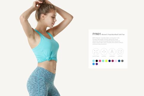 TSLA Women's Workout Tank Tops, Athletic Exercise Gym Yoga Tank Top, Active Dry Fit Running Summer Tanks in Kuwait