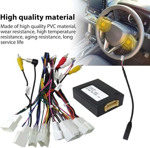 Car Stereo Radio Power Cable 16 PIN بديل لـ Toyota Camry 4runner Avalon Corolla Tacoma Venza Yaris Highlander Matrix Prius in Kuwait