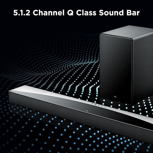 TCL Q75H Q Class 5.1.2 Soundbar مع Dolby Atmos و DTS: X و Ray Danz Technology و Wireless Sprofer و Bluetooth Music Streaming (متجدد) in Kuwait