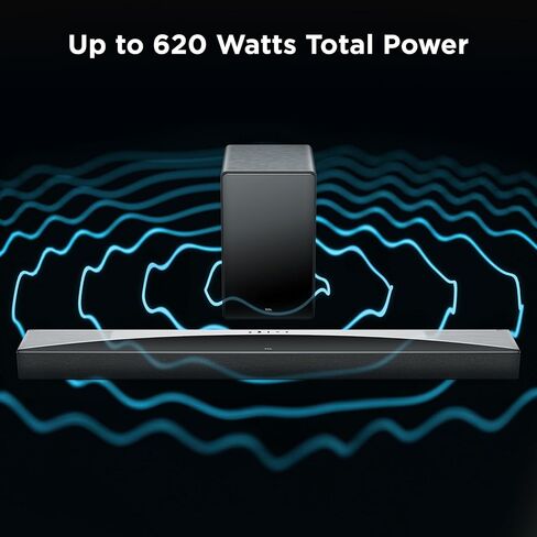 TCL Q75H Q Class 5.1.2 Soundbar مع Dolby Atmos و DTS: X و Ray Danz Technology و Wireless Sprofer و Bluetooth Music Streaming (متجدد) in Kuwait