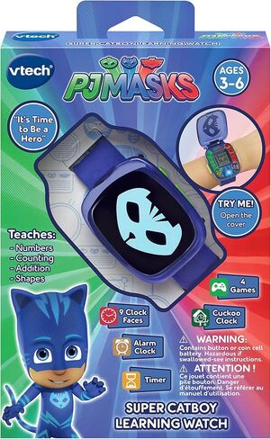 ساعة التعلم VTech PJ Masks Super Owlette، باللون الأحمر، من 36 شهرًا إلى 72 شهرًا in Saudi Arabia