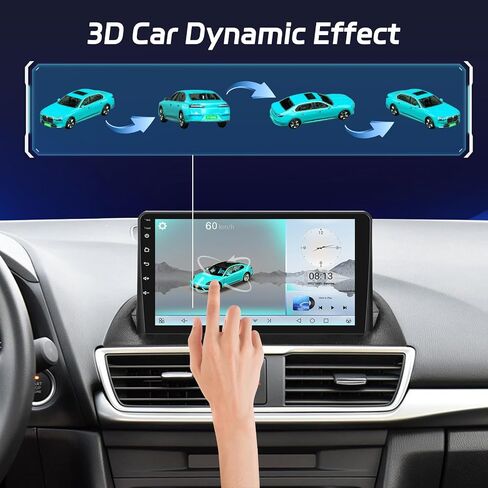 [8 Core 4 + 64g] ترقية Android 15 Radio for Mazda 3 Axela 2014-2019 ، 9 بوصة IPS شاشة اللمس ستيريو-3D Car Model ، مروحة التبريد ، 5G/WIFI ، DSP HI-RES ، تصميم واجهة المستخدم المخصصة + كاميرا احتياطية + Canbus in Saudi Arabia