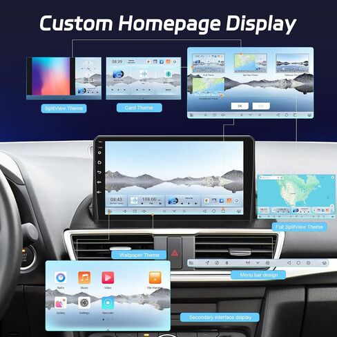 [8 Core 4 + 64g] ترقية Android 15 Radio for Mazda 3 Axela 2014-2019 ، 9 بوصة IPS شاشة اللمس ستيريو-3D Car Model ، مروحة التبريد ، 5G/WIFI ، DSP HI-RES ، تصميم واجهة المستخدم المخصصة + كاميرا احتياطية + Canbus in Saudi Arabia