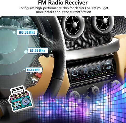 راديو سيار واحد من DIN Stereo Radio Bluetooth Multimedia Car Audio مع شاشة LCD الرقمية FM Car Radio USB/SD/AUX-IN in Kuwait