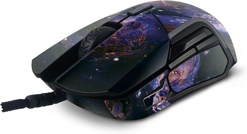 MightySkins Skin Compatible with SteelSeries Rival 5 Gaming Mouse - Andromeda | Protective, Durable, and Unique Vinyl Decal wrap Cover | Easy to Apply, Remove, and Change Styles | Made in The USA in Saudi Arabia