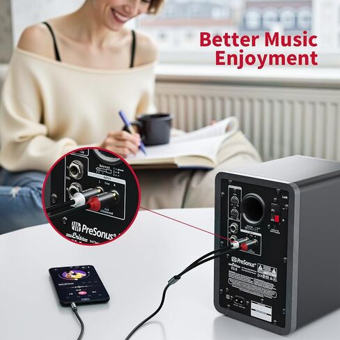 3.5 مم إلى RCA Cable (5feet/1.5m) ، 3.5 مم 1/8 إلى RCA 2-MALE ، محول مقبس سماعة الرأس HIFI Sound Sound Flitter للهواتف الذكية ، مشغلات MP3 ، أجهزة الكمبيوتر المحمولة ، الكمبيوتر اللوحي ، مكبر صوت in Kuwait